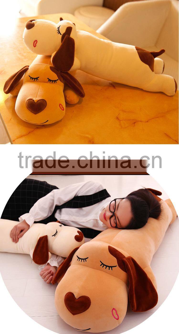Cute dog plush toy puppy pet for kids play or can be cushion pillow home decroation