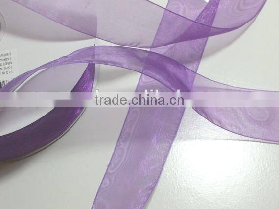 Decorative Colorful Sheer Organza Ribbon