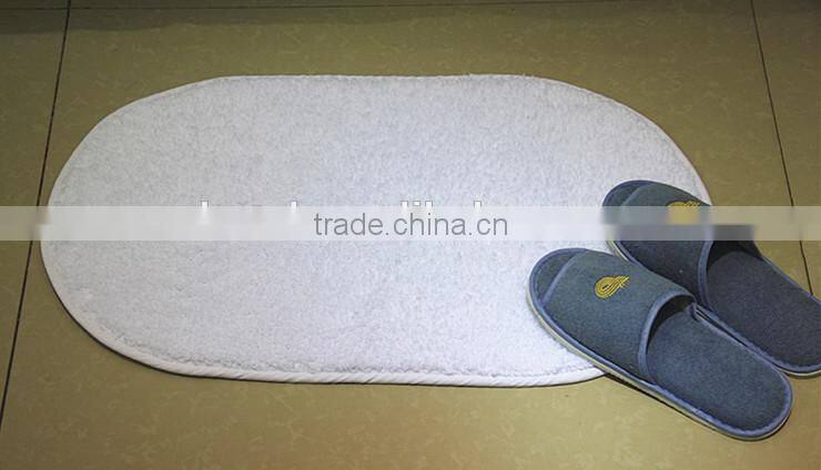 round cotton anti-slip hotel bath rug