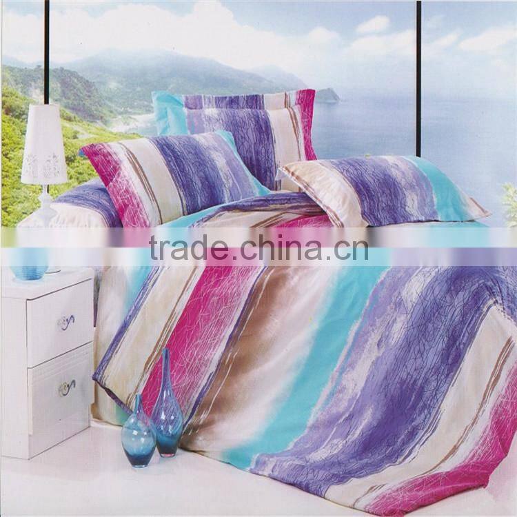 100% polyester colorful bedding sets,alibaba china custom print bedding set,90gsm bed sheet microfiber