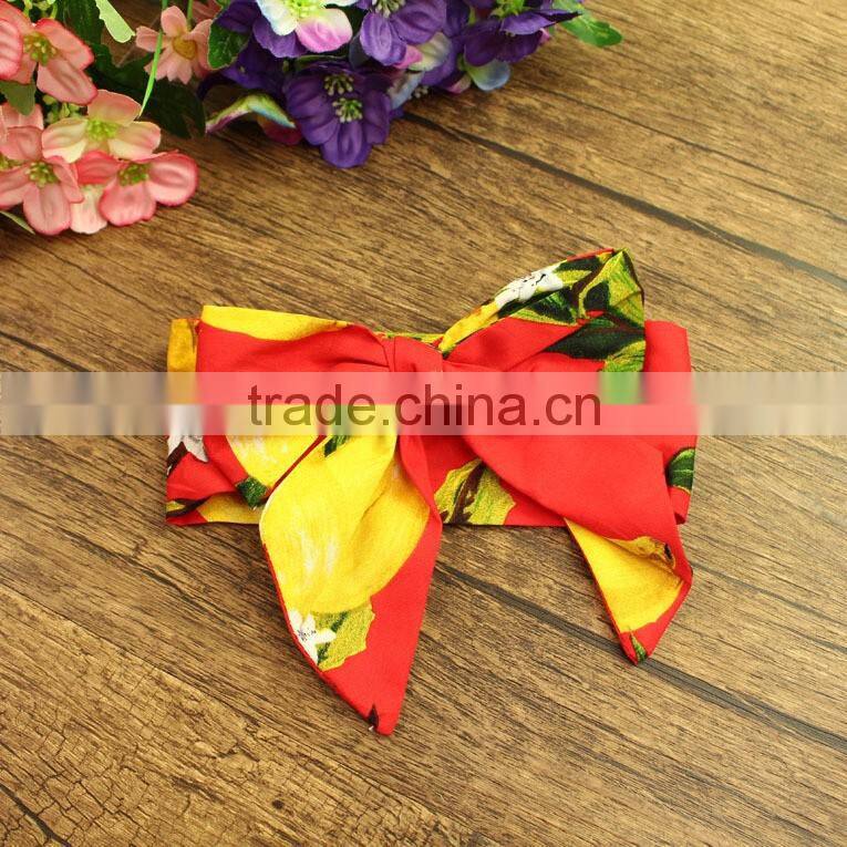 Vintage little girl fancy floral bowknot wholesale cheap korean headband