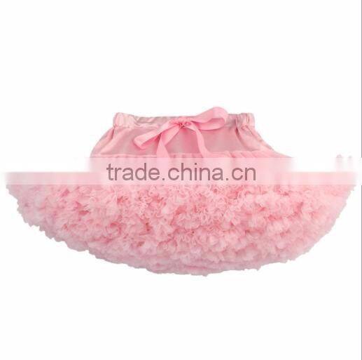 Top Quality Fancy Mini Lovely Skirt Baby Tutu Cake Smash Design Colorful Lace Chiffon Baby Girls Petti Skirts
