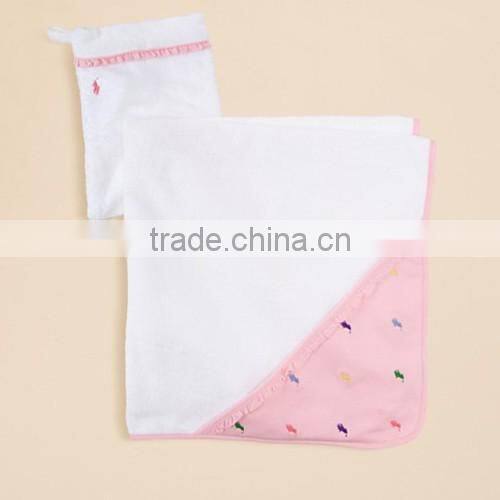 100% cotton infant bamboo bath towel baby hooded towel