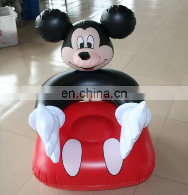 ICTI Approved Material Comply with ASTM standard and EN 71 Cartoon Winnie air bed inflatable bed sofa