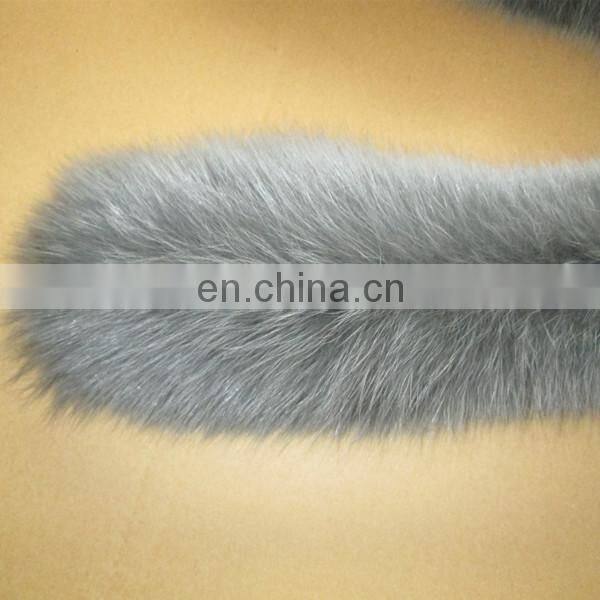 dyed fox fur strips fox trim