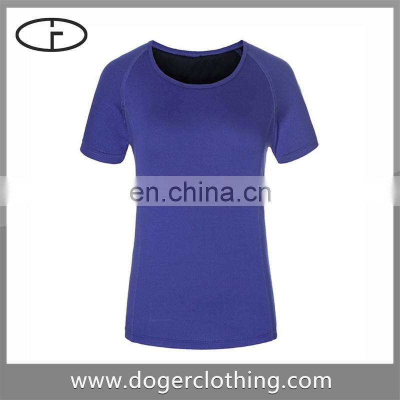 Polyester Hot Sale O-neck blank t-shirt tight dress