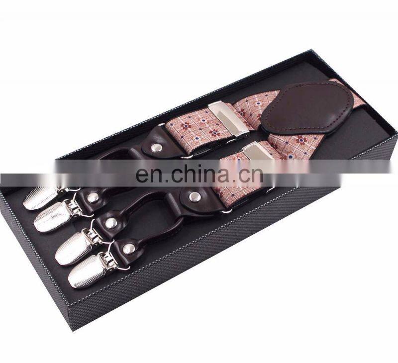 Hot sale 3.5cm adult men's printed suspenders