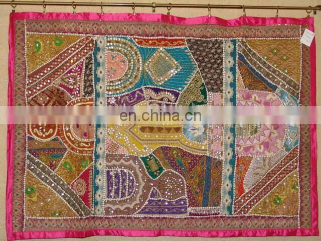 Ethnic Tribal Indian handmade Designer decoration patchwork wall hanging