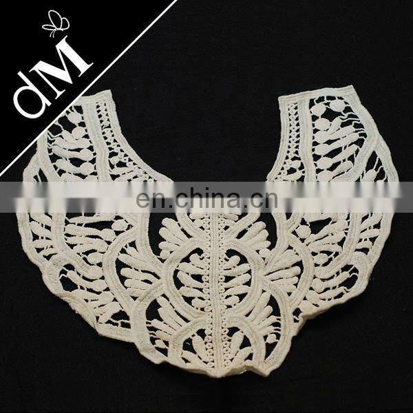 Hot sale hawk-like embroidery cotton lace collar NL-1071