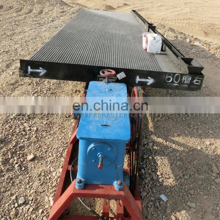 gold separating machine mining shake table with different deck for gold separating and recovery