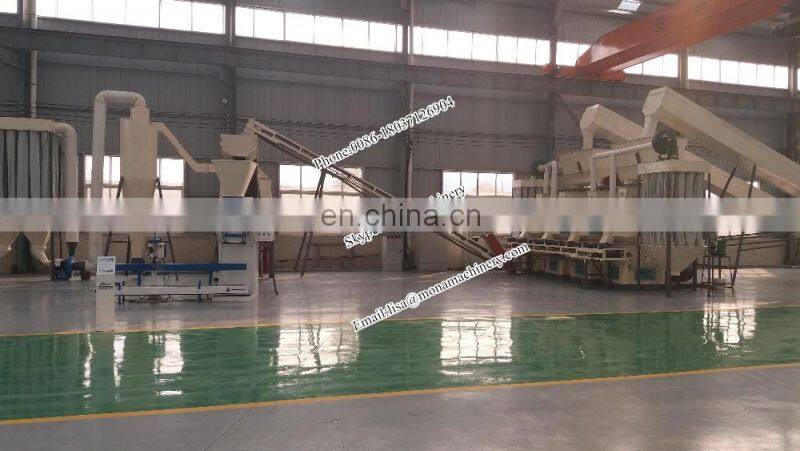Rice husk 1-1.5Ton / Hour Rice Husk Ring Die Wood Pellet MachVertical Ring Die Pellet Mill production line