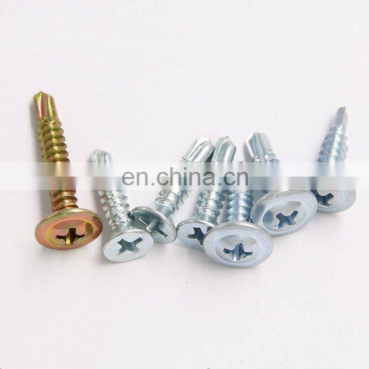 Dacromet CSK Head Phillips Recess Pozi Drive Self Drilling Screw