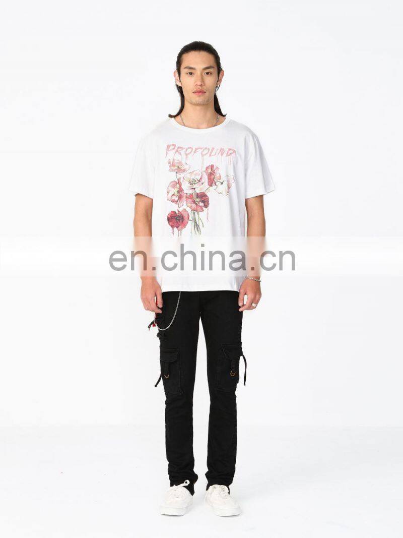 DiZNEW Custom High Quality unisex t shirt printing white blank t-shirt