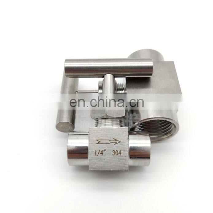 304 stainless steel inner needle valve G1/4 one-handle handle flow needle valve