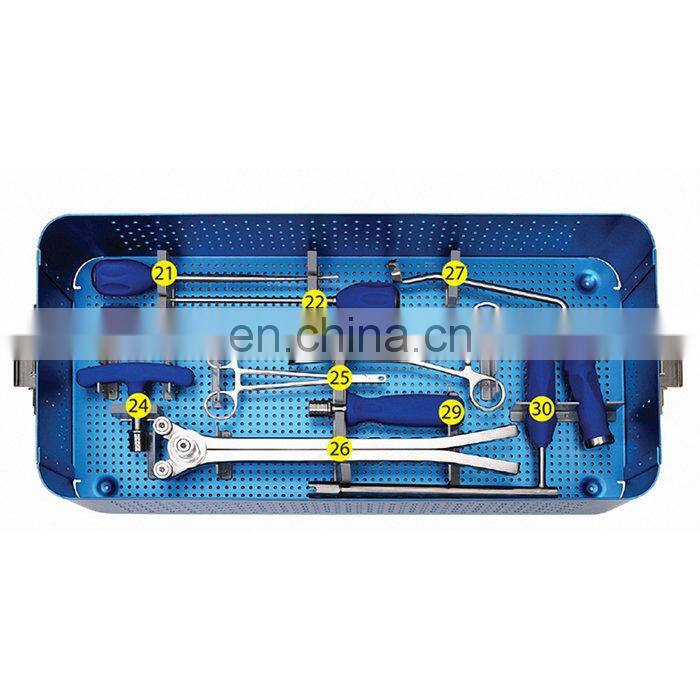 High Quality Orthopedic Surgical Instruments Spinal Pedicle Screw Fixation Surgery System Instrument Set