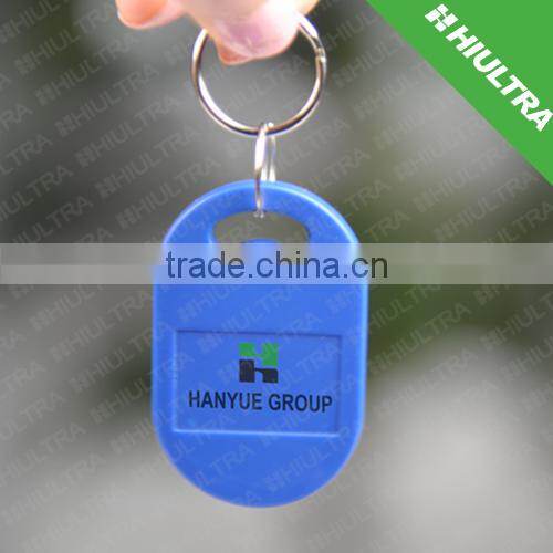 top sell low cost 125khz TK4100 key tag or 13.56mhz 14443A ,15693 proximity rfid access control keyfob,key chain,