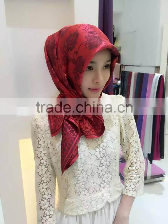latest design high quality islamic square scarfs muslem headscarf shawl