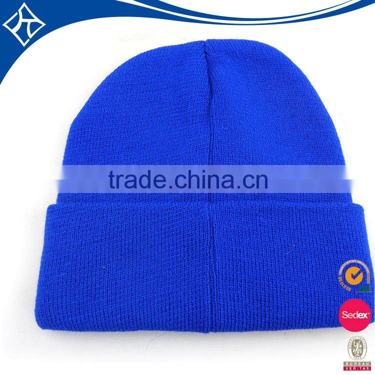 cheap crochet knit thin men long fold up beanie hats