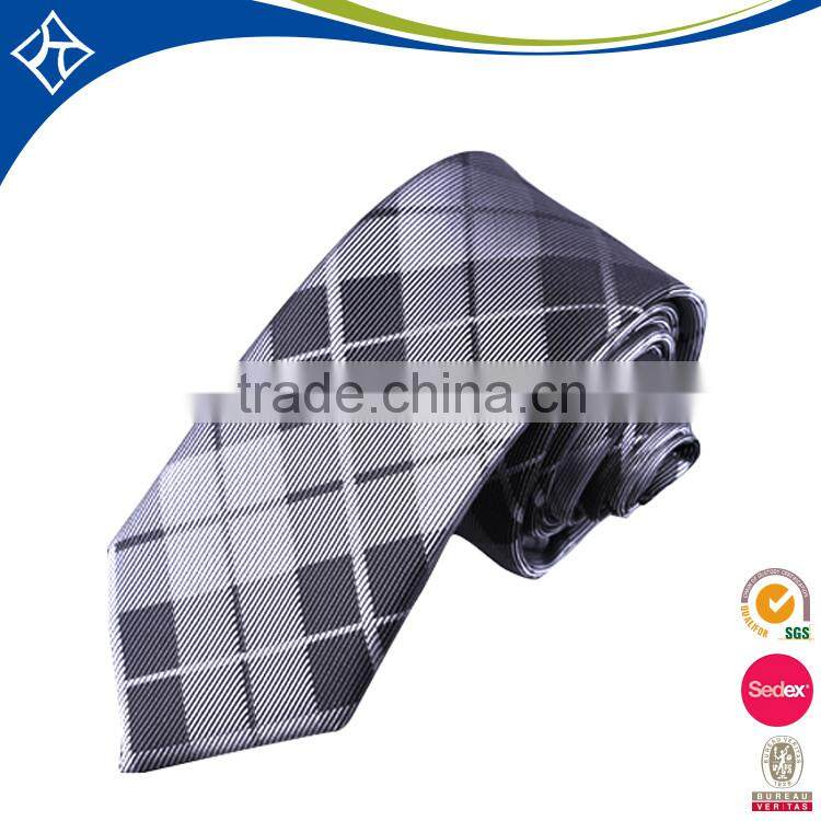 Custom cheap elastic Polyester Men's LOGO Necktie
