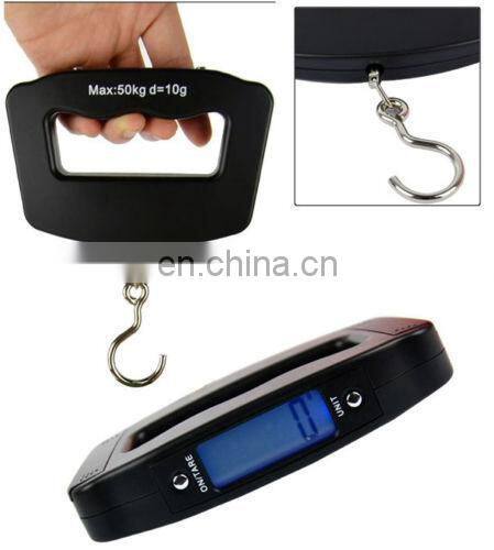 50kg/10g Portable LCD Digital Hanging Luggage Weight Electronic Hook Scale