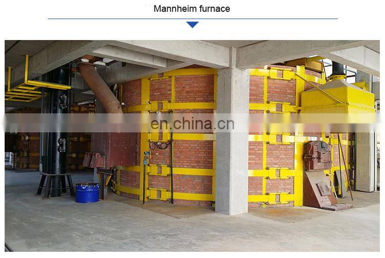 Mannheim furnace silicon bricks granule powder type potassium sulfate plant