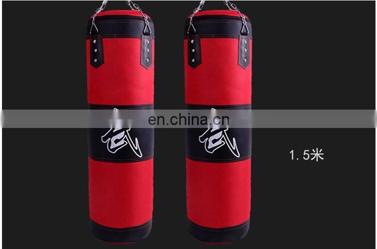 Low MOQ punching hanging boxing sand bag