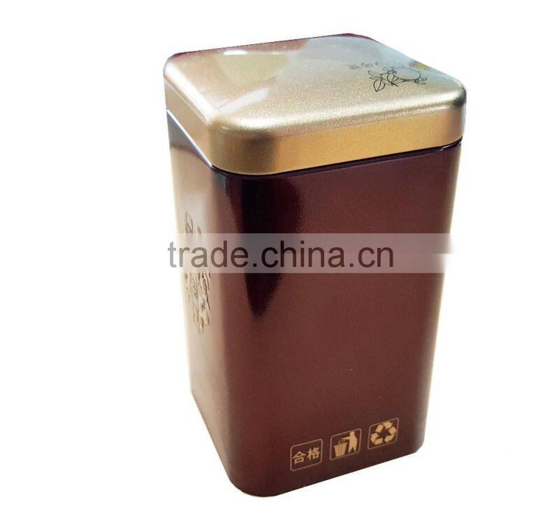 Custom Square Tea Tin Can