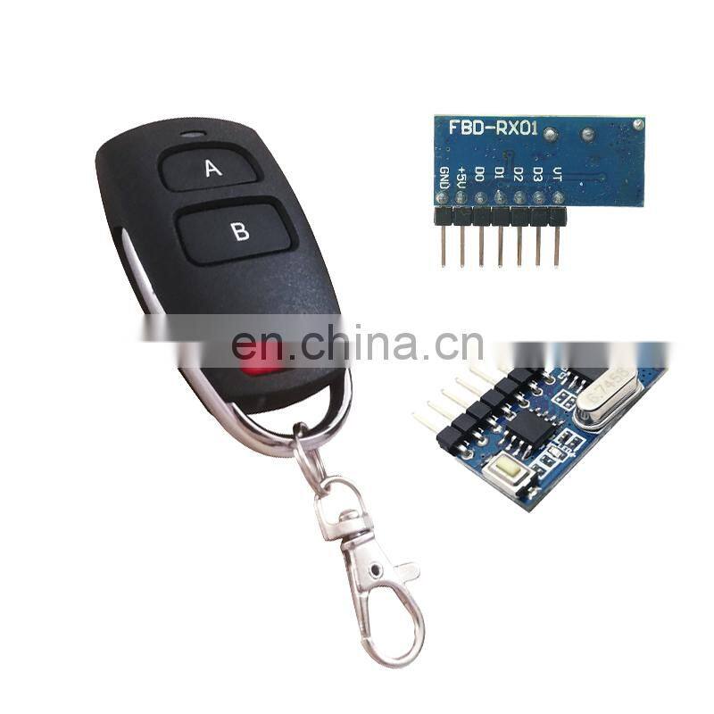 433MHZ learning code 3 key remote control + RF receiving module