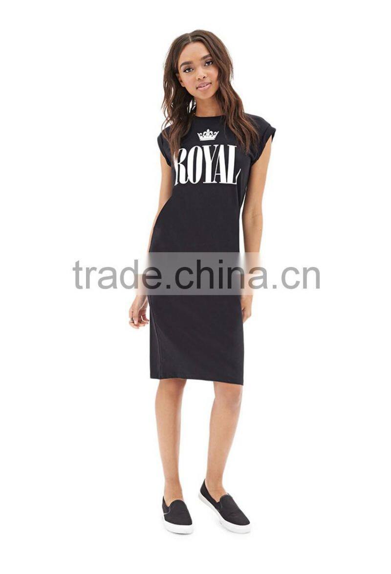 custom summer t shirt girl dress silm fashion dress bodycon casual dress