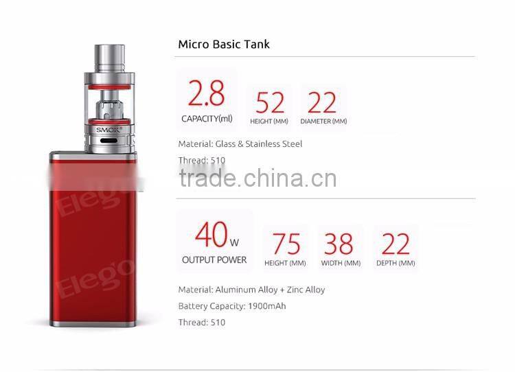2016 Wholesale Authentic Smoktech R40 Full Kit with 40W