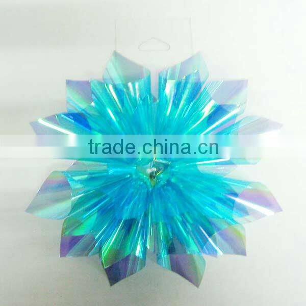 Colorful PET fancy ribbon bow with tips/Iridescent Luxury Bow Celebration Firework Bow/Colorful Firework Lade bow