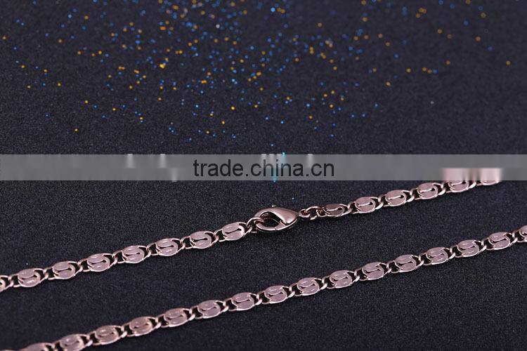 2015 china wholesale chain gold jewellery long fashion chain & coffee gold plated link chain