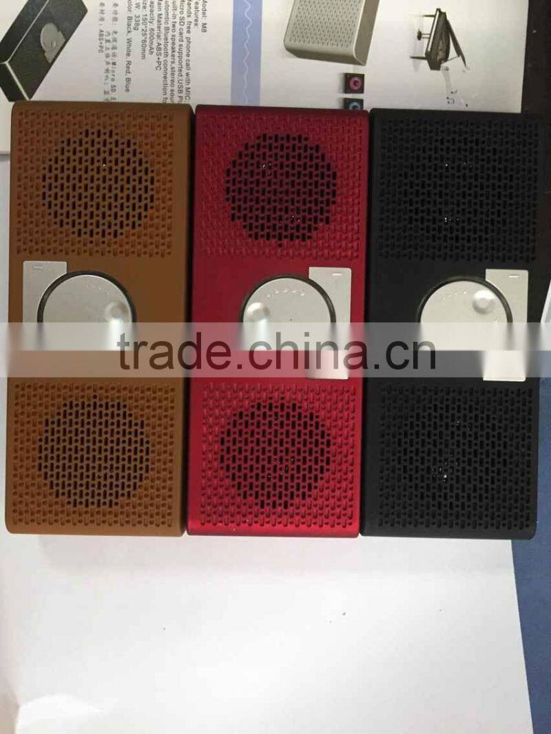 New products 2015 innovative bluetooth speaker with USB sticks playing