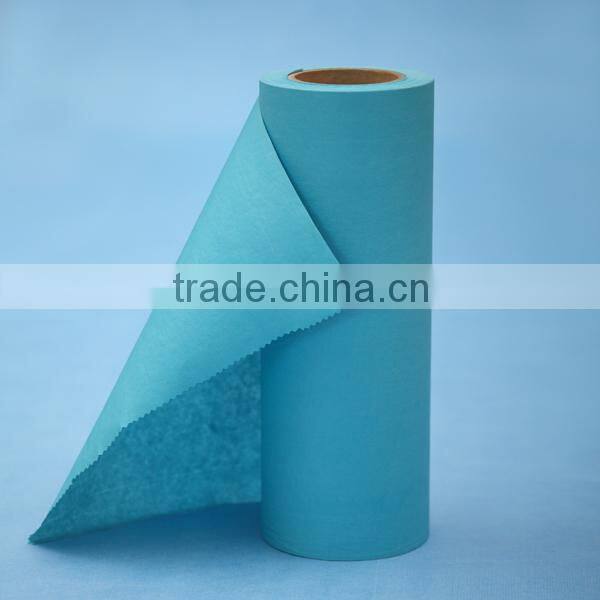 Hydrophobic & water repellent wood pulp spunlace nonwoven fabric for surgical garment, bedsheet
