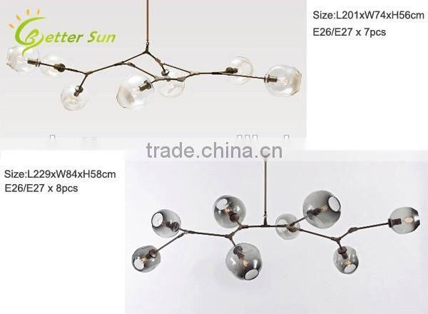 Hot Sale Lindsey Glass Ball American Style Modern Pendant Light