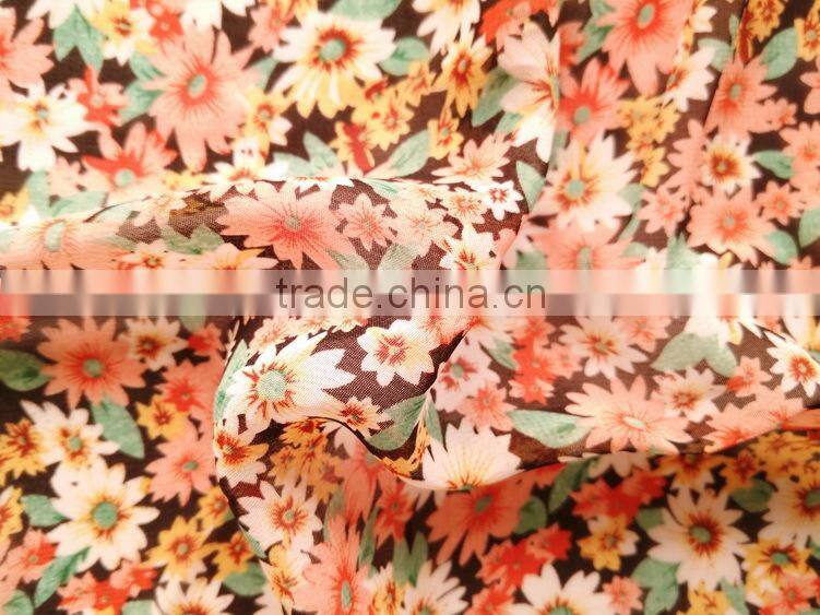 fabric chiffon woven by polyester yarn in yongtong printing