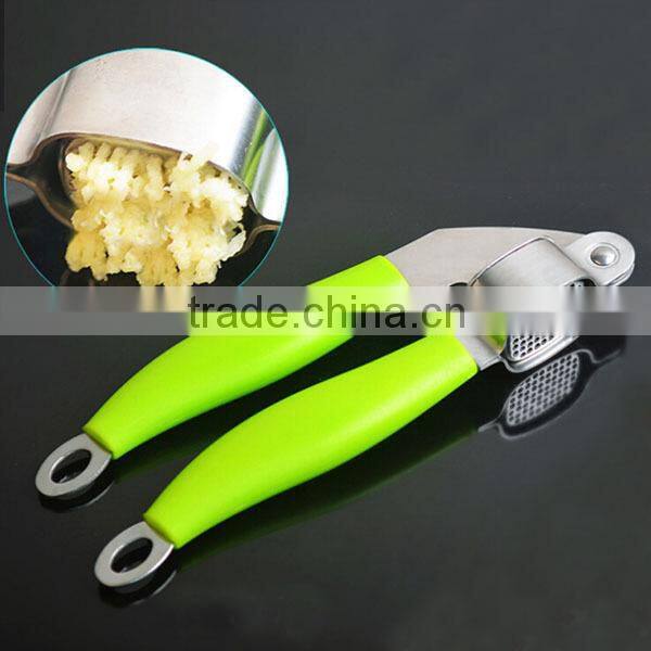 In stock Easy clean New Best ABS+Stainless steel garlic presser Crusher Mincer 175g garlic clove peeler