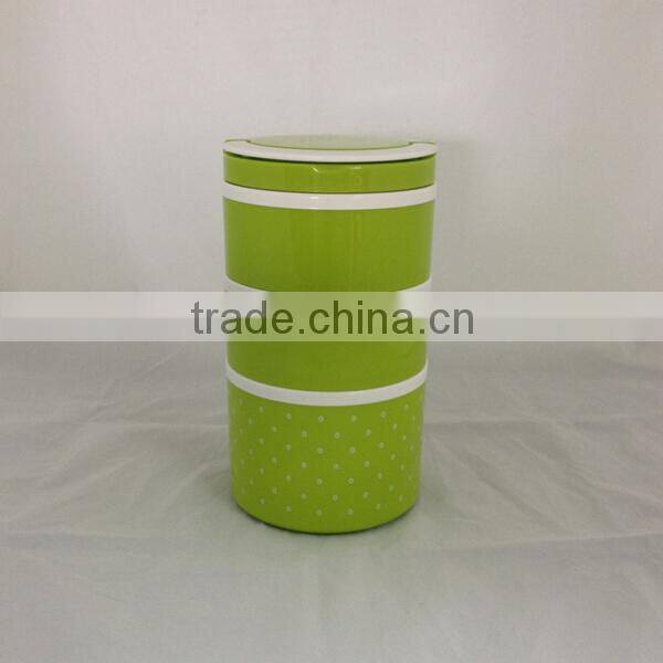 CCLB-023(3) 3Layer PP lunch box, pleastic hot food box, insulated lunch box
