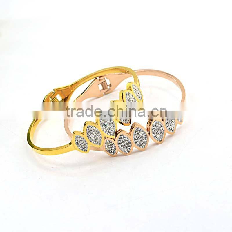 Tops For Women 2016 Bohemian Jewelry Crystal Beads Gold Bracelet