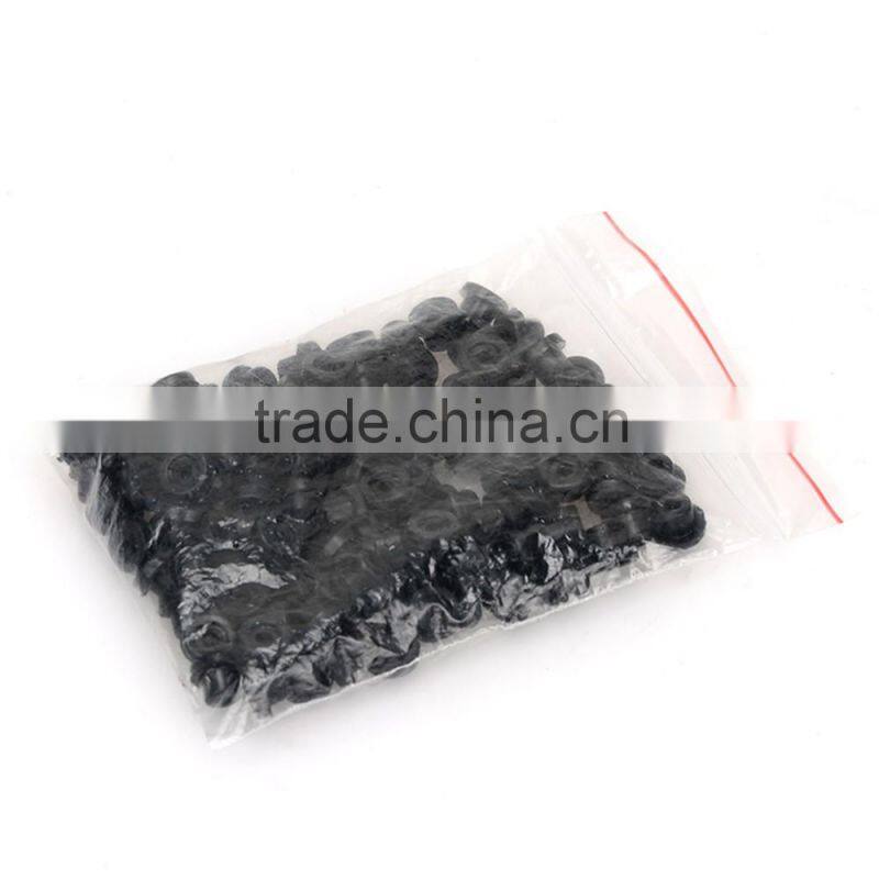 New Arrival 2016 Product Big Black Soft Silicone Oval Grommets Nipples for Tatto Machine Needles set