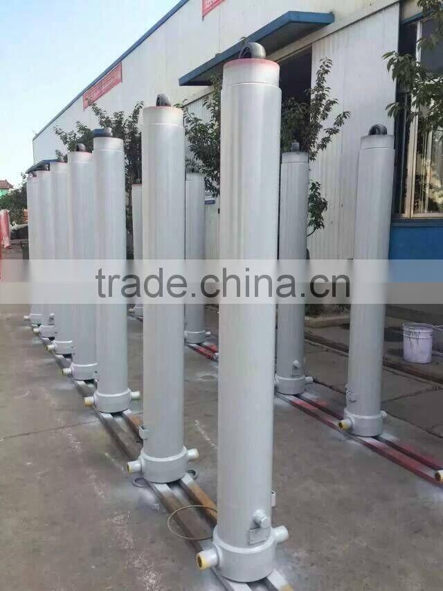 Hyva type long stroke 4TG-E90-820 telescopic hydraulic cylinder for dump truck