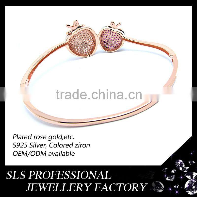 2015 new equilibrium bangle costume rose gold jewelry bangle plain gold bangles for this summer season