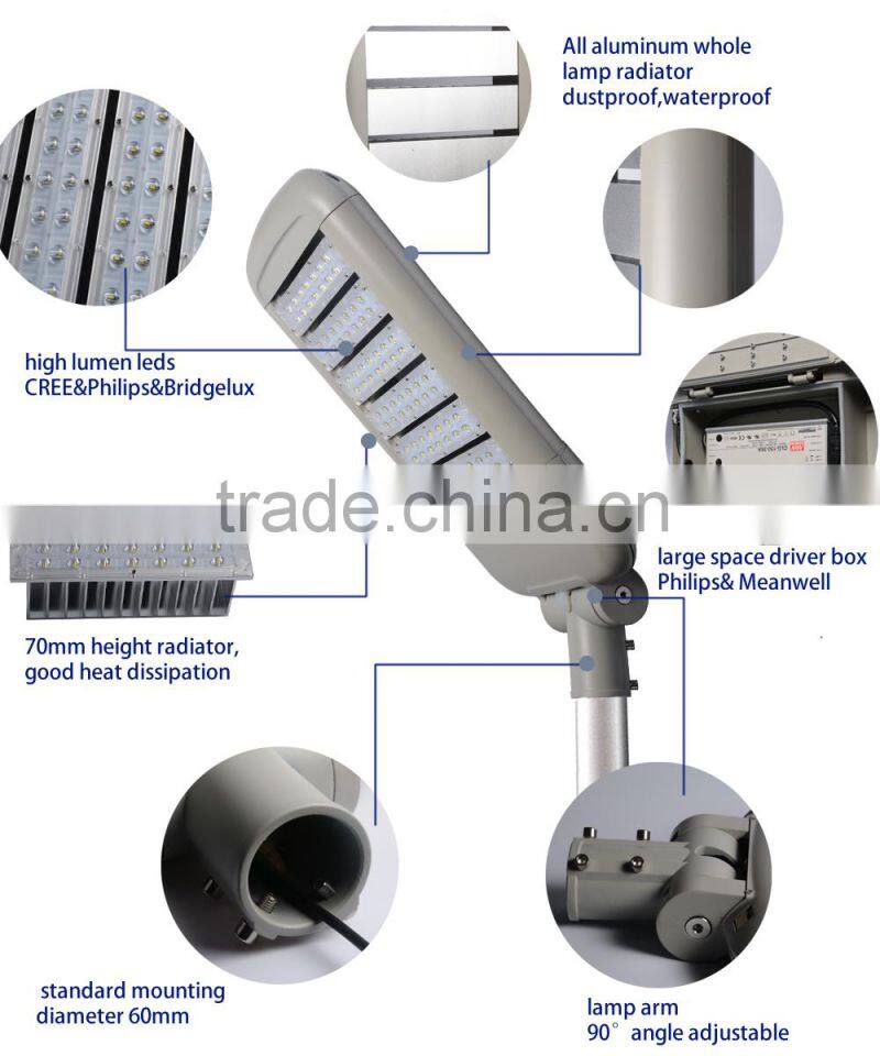New module design die casting aluminum led street light housing 60w