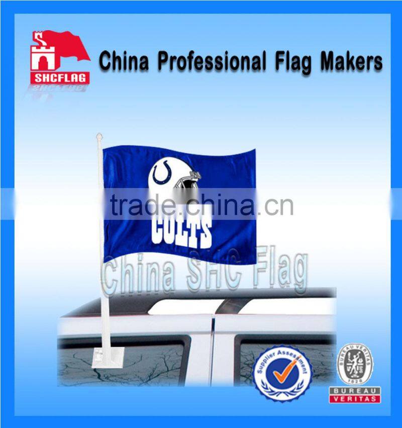 Printing polyester colorful plastic sticks for car flags