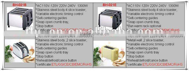 Toaster BH-001D GS/CE/RoHS