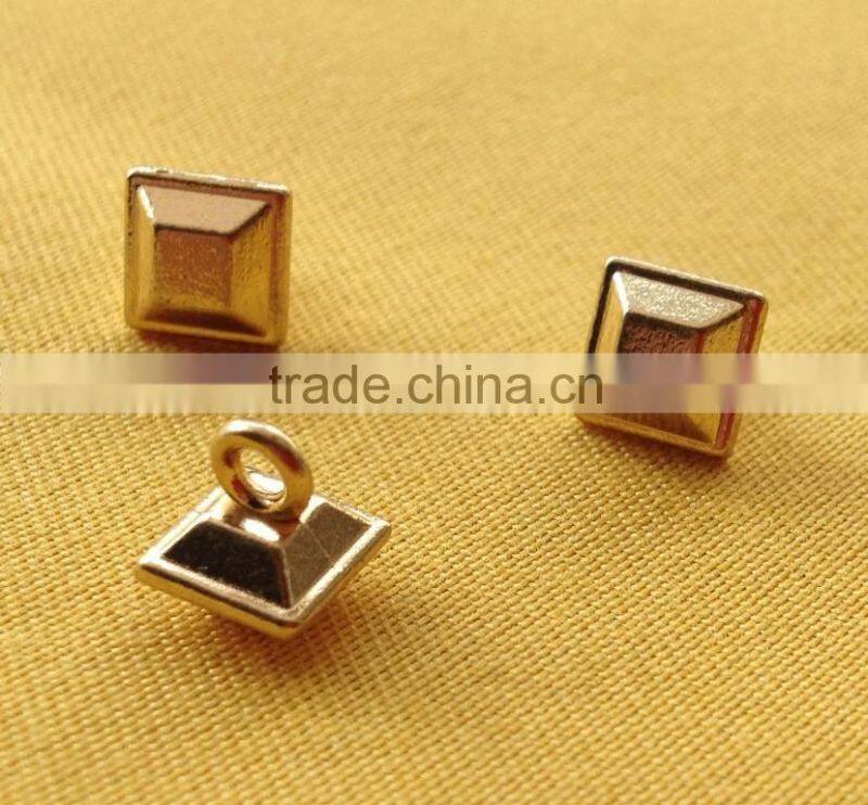 14L Square Shape Metal Shank Button For Sweater Wear -- M1601