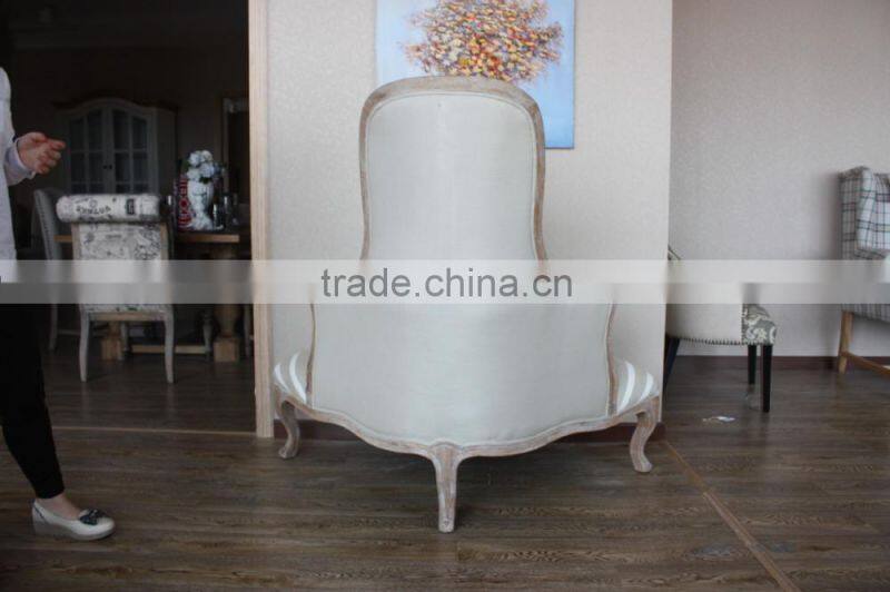 Classic high-grade brown wooden sofa design for 1 seat