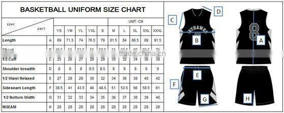 Small Baby Size Boys Womens Basketball Uniform Design