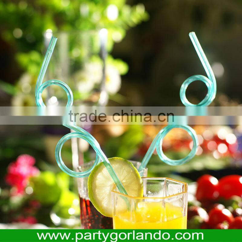 fancy bear topper volution PVC swizzle cocktail drink straws