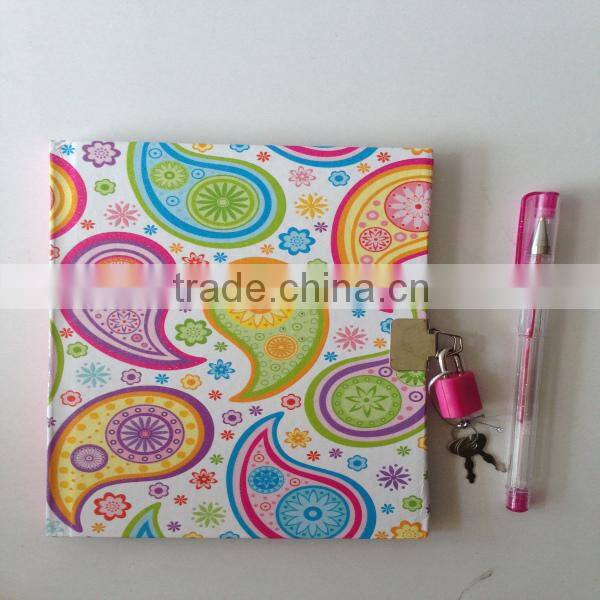 Diarybook with lock and key